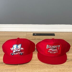 Bill Elliott NASCAR SnapBack Hats Budweiser #11